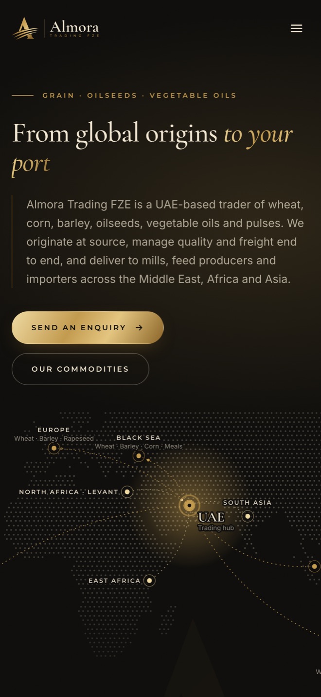 almora-trading.com на телефоне